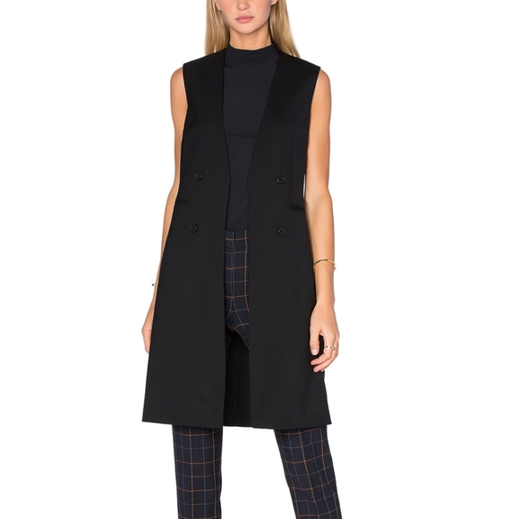 Theory Runway Tuxedo Long Vest 